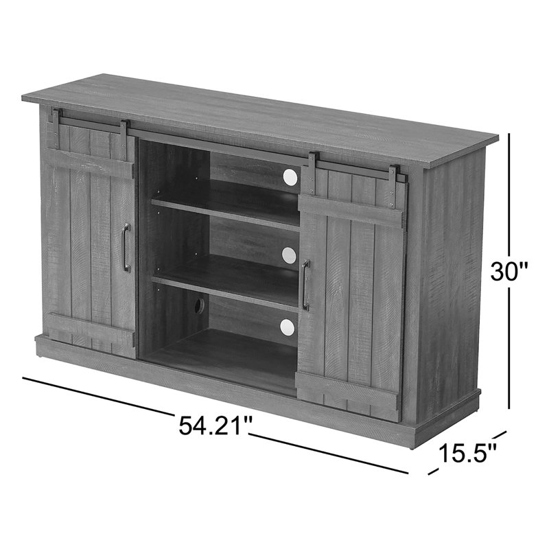 Evelynn TV Stand for TVs up to 60", Light Gray