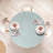 Bungalow Rose Cartoon Fitted Round Tablecloth Diameter Blue Purpleblue-26579721