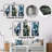 Indigo Illusion Abstract Shapes - Abstract Shapes Metal Wall Decor Set Of 3-103228561