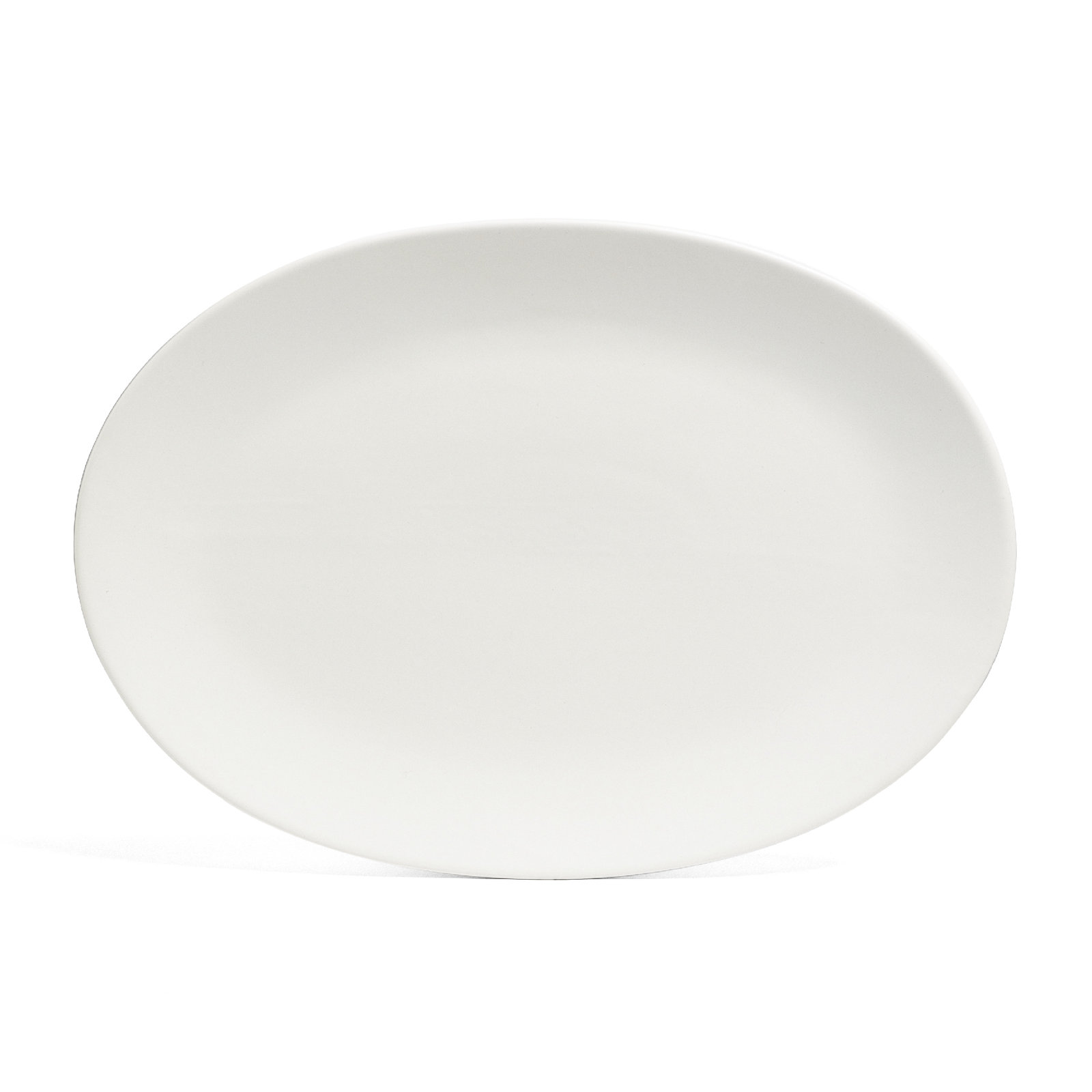 Coupe over&back Oval Serving Platter, White