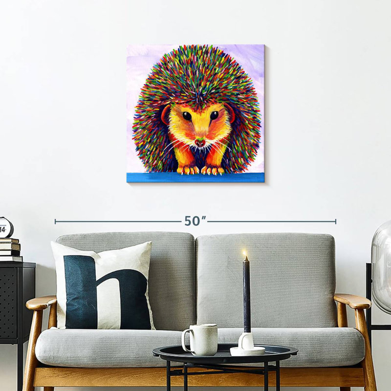 Crowle Rainbow Hedgehog, 24" H x 24" W