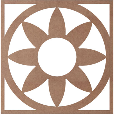 Blume Wood Fretwork Pierced Ceiling Medallion