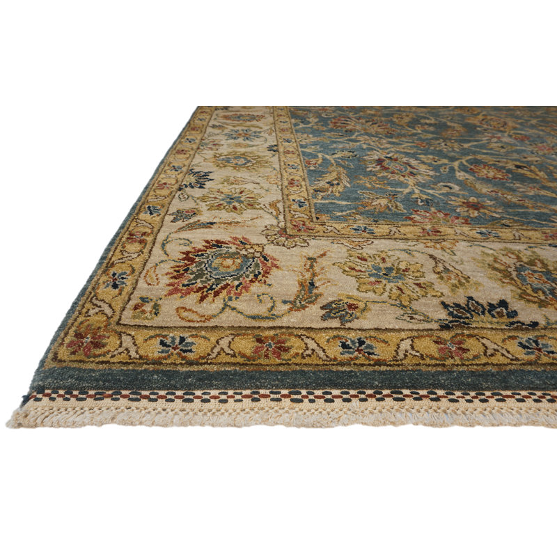 Sovereign Hand Knotted Wool Area Rug, Rectangle 9' x 12'