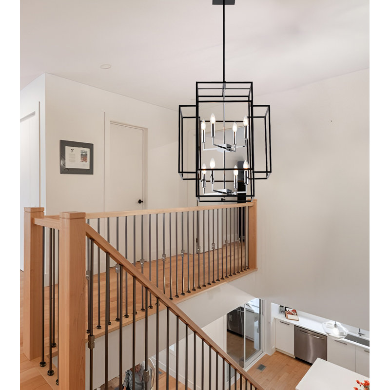 8 - Light Dimmable Lantern Chandelier