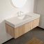 Meuble-lavabo 48 po avec tiroir et 2 portes, comptoir en travertin et lavabo en céramique, pré-assemblé-318120844-318120845