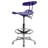 Monroe Vibrant Chrome Drafting Stool with Tractor Seat-389589113