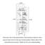 Armoire d'appoint 74,61 po