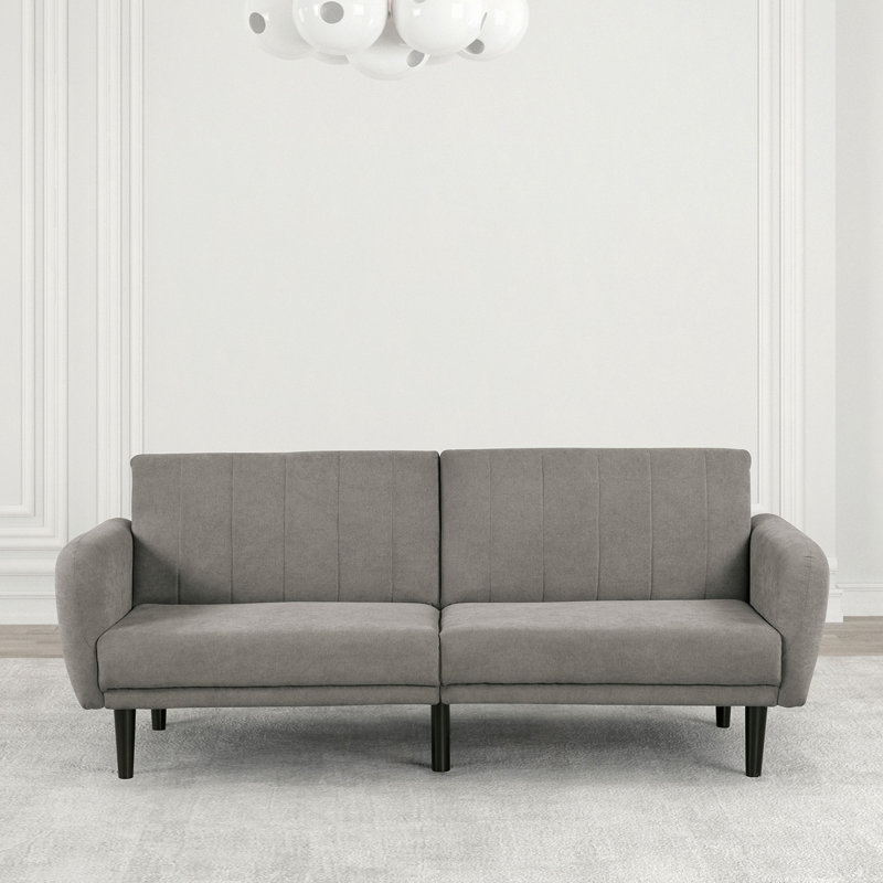 La couleur du canapé du futon se transforme en un lit capitonné en fer avec support de dossier en forme de pattes de canapé 1pc