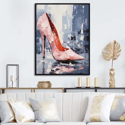 Rose High Heel Fashion Elegance - Accessoires de mode, art mural