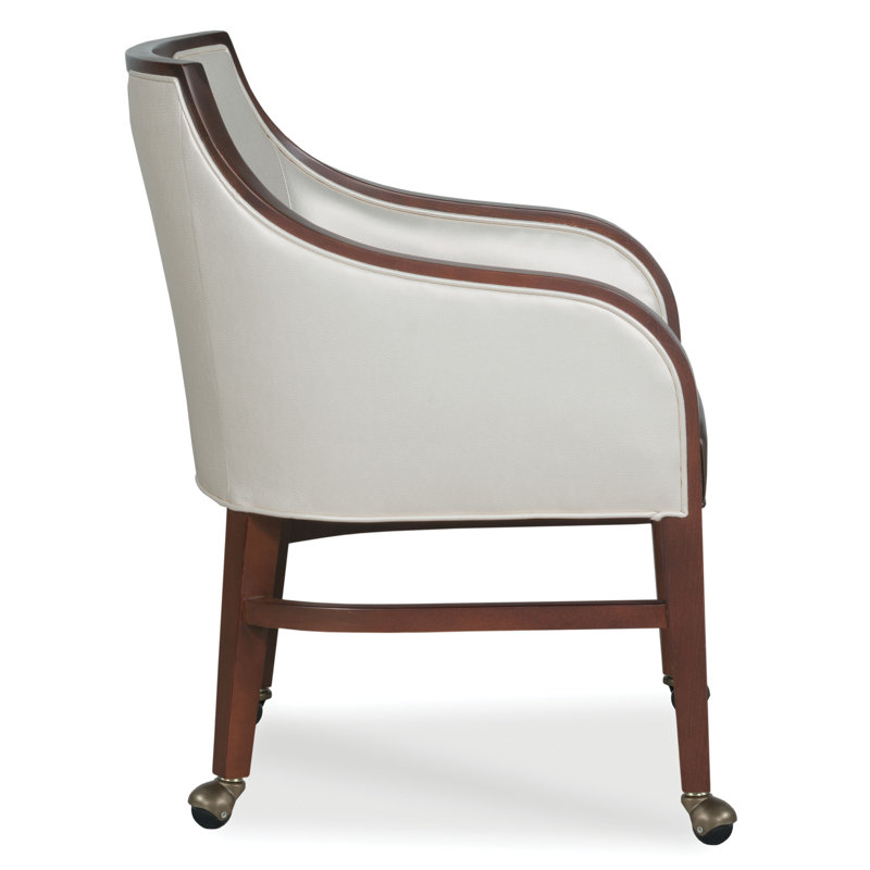 Anthony 24" W Armchair, Walnut, 8789 Barley Polyester
