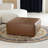 Hartwell 35" Square Genuine Leather Ottoman-406518402