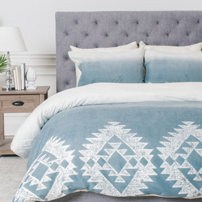 Rustic Polyester Geometric Shapes Duvet Cover