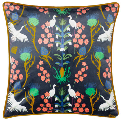 Herons Floral Square Cushion Cover