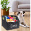 Bacs de rangement pour jouets pour chien avec poignée en bois, panier décoratif, panier de rangement rectangulaire en feutre souple, panier de rangement pour animaux de compagnie, panier / bac beige-845172955