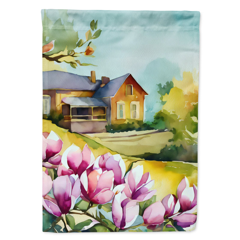 Drapeau de jardin double en polyester H 15,5 po x l 11,25 po