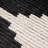 Area Rug, Black & Ivory Modern