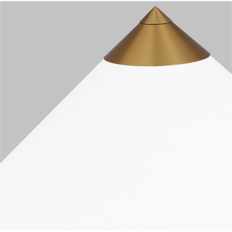 Franklin Buffet Table Lamp, Burnished Brass