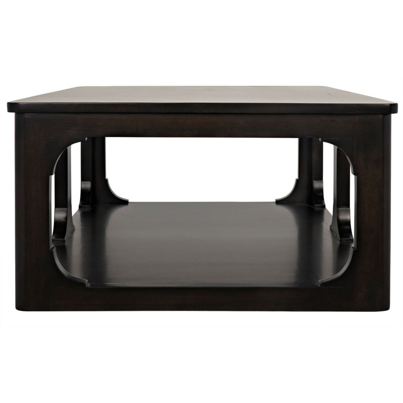 Gimso Solid Wood Coffee Table, 17" H x 54" L x 32" W, Espresso