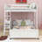 Icaro Wood Bunk Bed with Desk and Drawers, Ladder-1659073596-1659073597