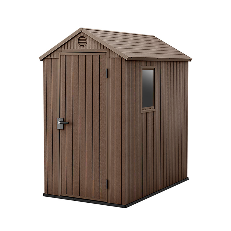 Keter Darwin Apex Garden Storage Shed 4 x 6ft - Brown