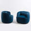 Ensemble de 2 fauteuils pivotants rembourrés en velours de 34 po de largeur (ensemble de 2)-1708412563