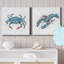Bubble Blue Crab - ensemble de 2 peintures-616435984-616435987
