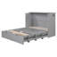 Lit escamotable avec tiroir et un ensemble de prises USB, structure de poulie,-108960101-108960102