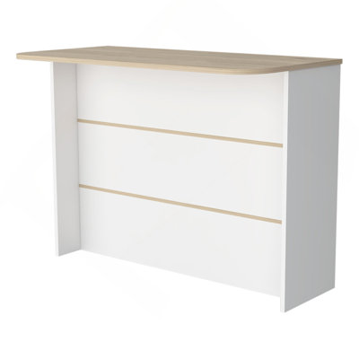 Kitchen Island, Kitchen Bar with 3-Tier Shelves