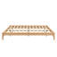 Structure de lit plateforme en rayonne de bambou massif de 12 po, avec lattes de bois et support en métal, sans sommier tapissier, assemblage facile-707260640-707260646