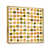 Toile avec cadre flottant or