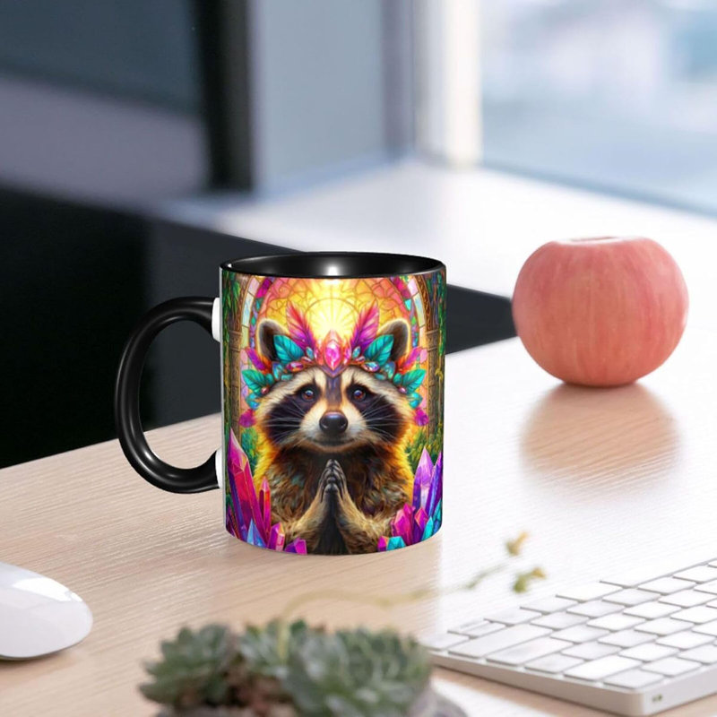 Raccoon Coffee Mug 11oz Ceramic Cup