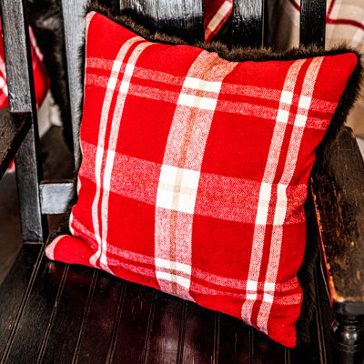 Faux Fur Reversible Throw Pillow