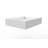 Juniper 24" Wall Mounted Solid Surface Floating Bathroom Sink with Concealed Drain - White