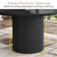 Round Metal Base Dining Table