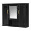 Armoire à pharmacie 36 po, armoire de rangement murale pour salle de bain, armoire murale moderne avec miroir, armoire à miroir avec 3 portes (meuble-lavabo non inclus)-1130648672