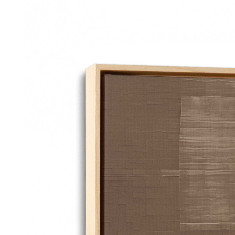 «Sienna Squares II», reproduction sur toile, H 12,75 po x l 18,75 po x P 1,75 po, Cadre américain en érable flottant
