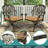 Bloomsbury Market 9-Piece Outdoor Patio Dining Set For 8, All Weather Cast Aluminum Patio Funiture Table And Chairs Set- 94.5" Rectangular Table And 8 Cushioned Swivel Rocker Chairs, Umbrella Hole-1854202209