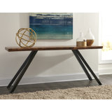 Crissman 72'' Solid Wood Top Console Table