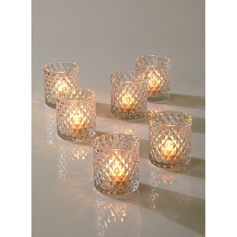 3.5'' H Glass Tabletop Tealight Holder