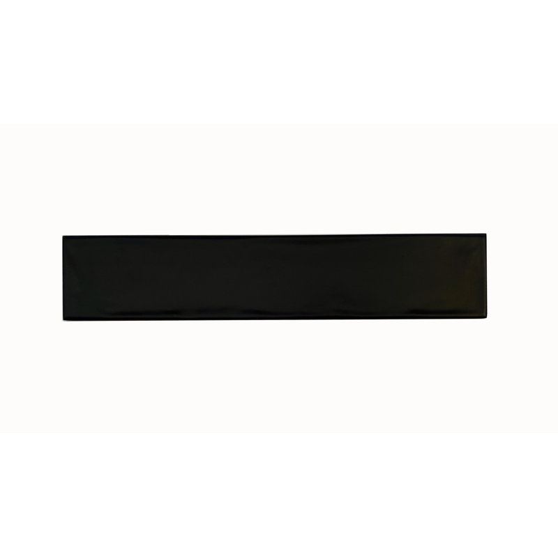 Atlas 4" x 21" Ceramic Subway Wall Tile, Black