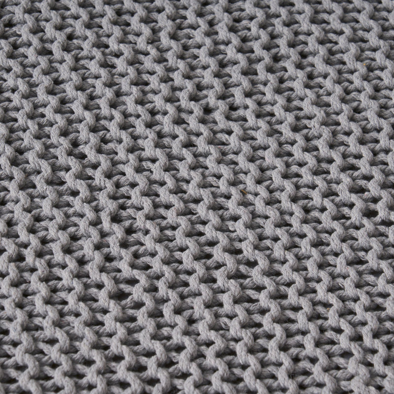 Cozy Knitted Ottoman Cube