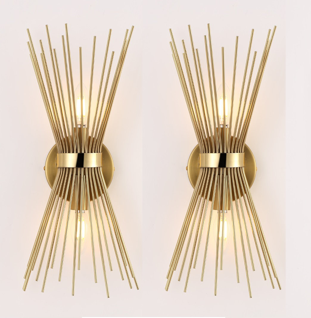 Everly Quinn Jovenko 2 - Light Dimmable Candle Wall Light & Reviews | Wayfair