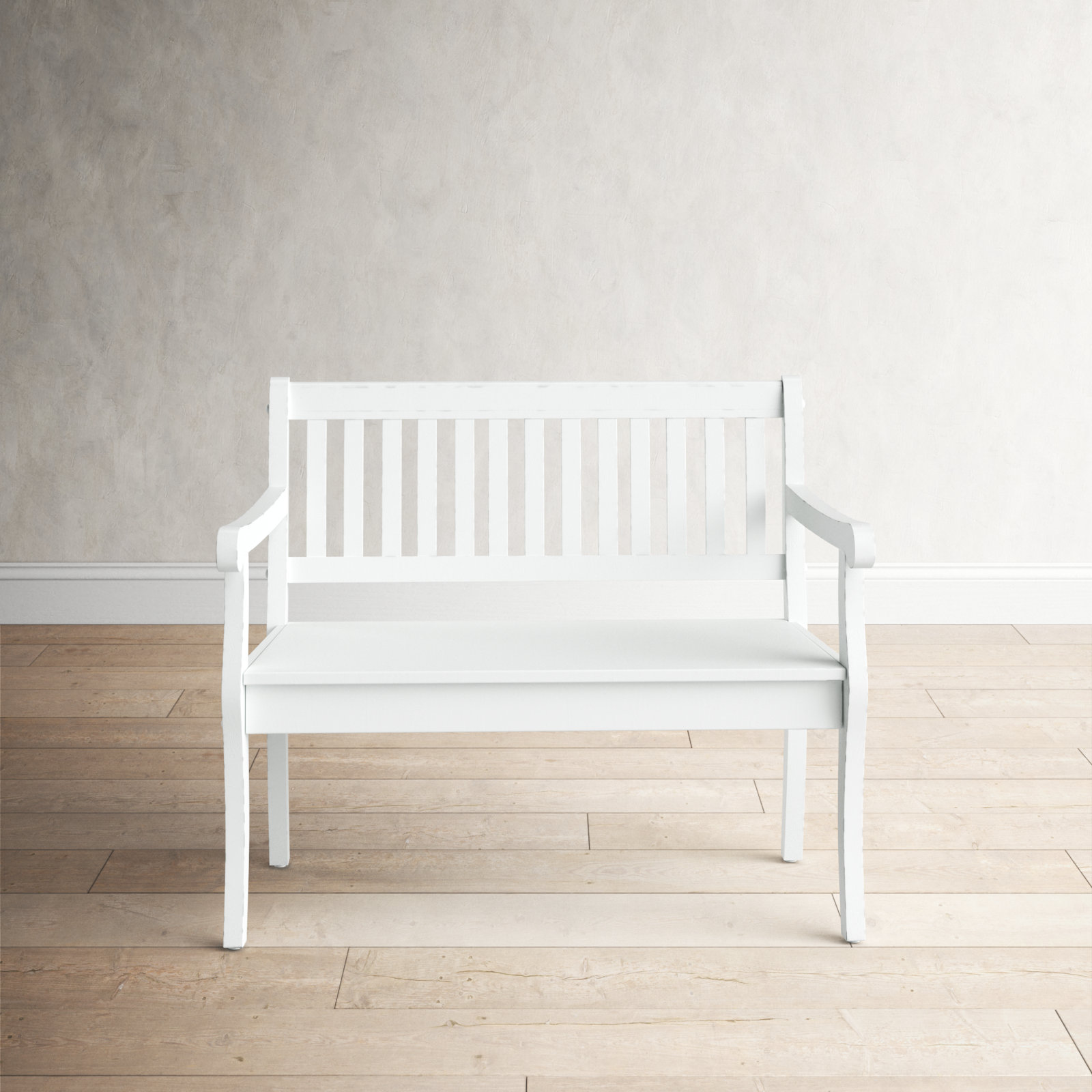 Castile Storage Bench, Weathered White