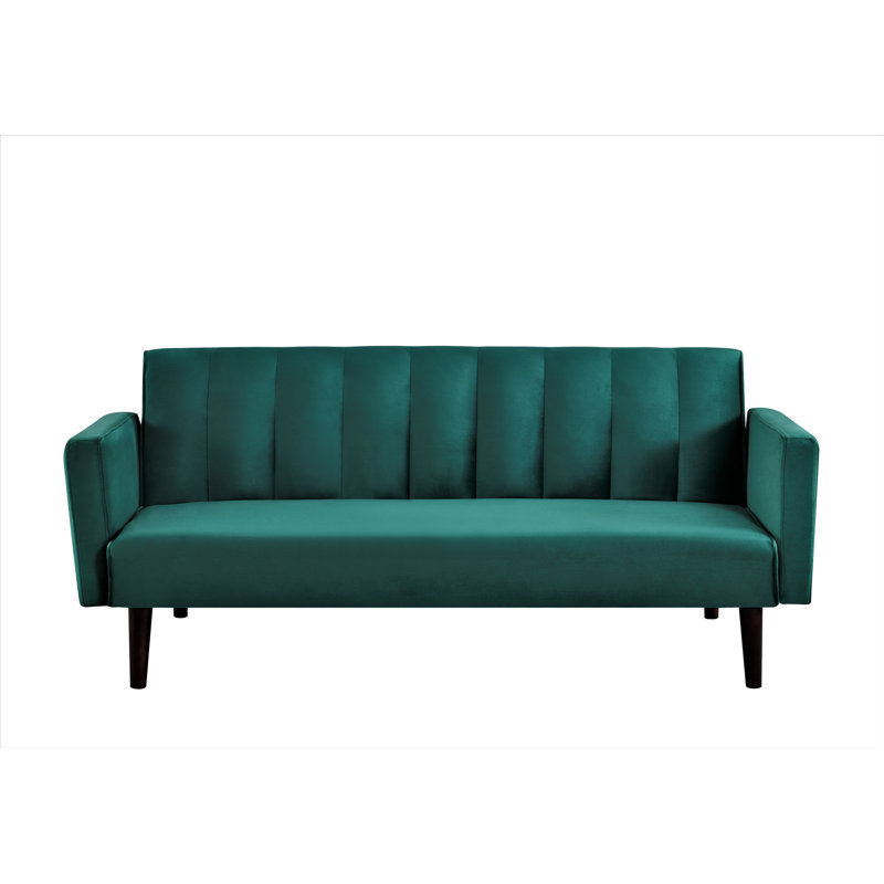 Canapé-lit convertible de 72 pouces de largeur, Polyester vert