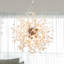 Lustre perlé en bois pissenlit moderne 8 lumières Chrishaud