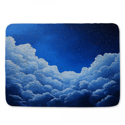 Clouds Bath Mat Sky Bathroom Decor Contemporary