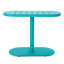 Table et chaise de bistro d'extérieur - Fer, bleu sarcelle, pour patio