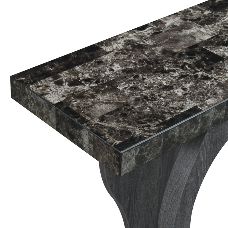Console de 31,5 po Hubbert, Gris, H 34 po x l 31,5 po x P 11,5 po