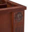 Table de bout traditionnelle avec station de charge, rangement et roues