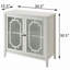 Console blanche avec 2 portes